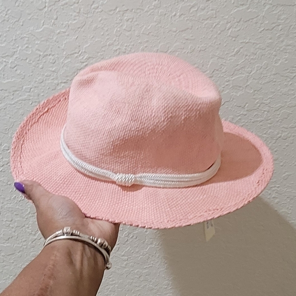 Maje Pink Braid-embellished Woven Straw Sun Hat - Picture 2 of 9
